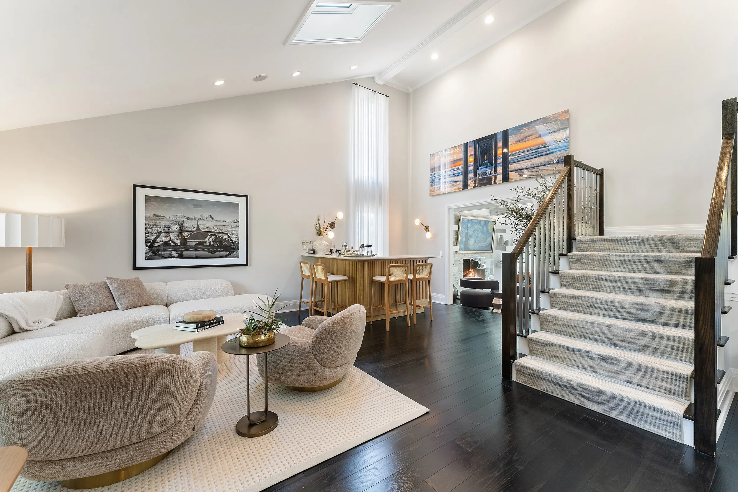 Beautiful staged family room