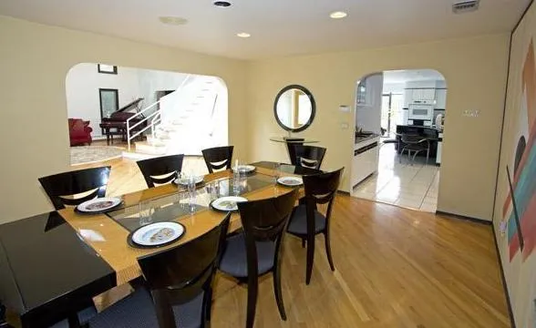 Empty living room before staging